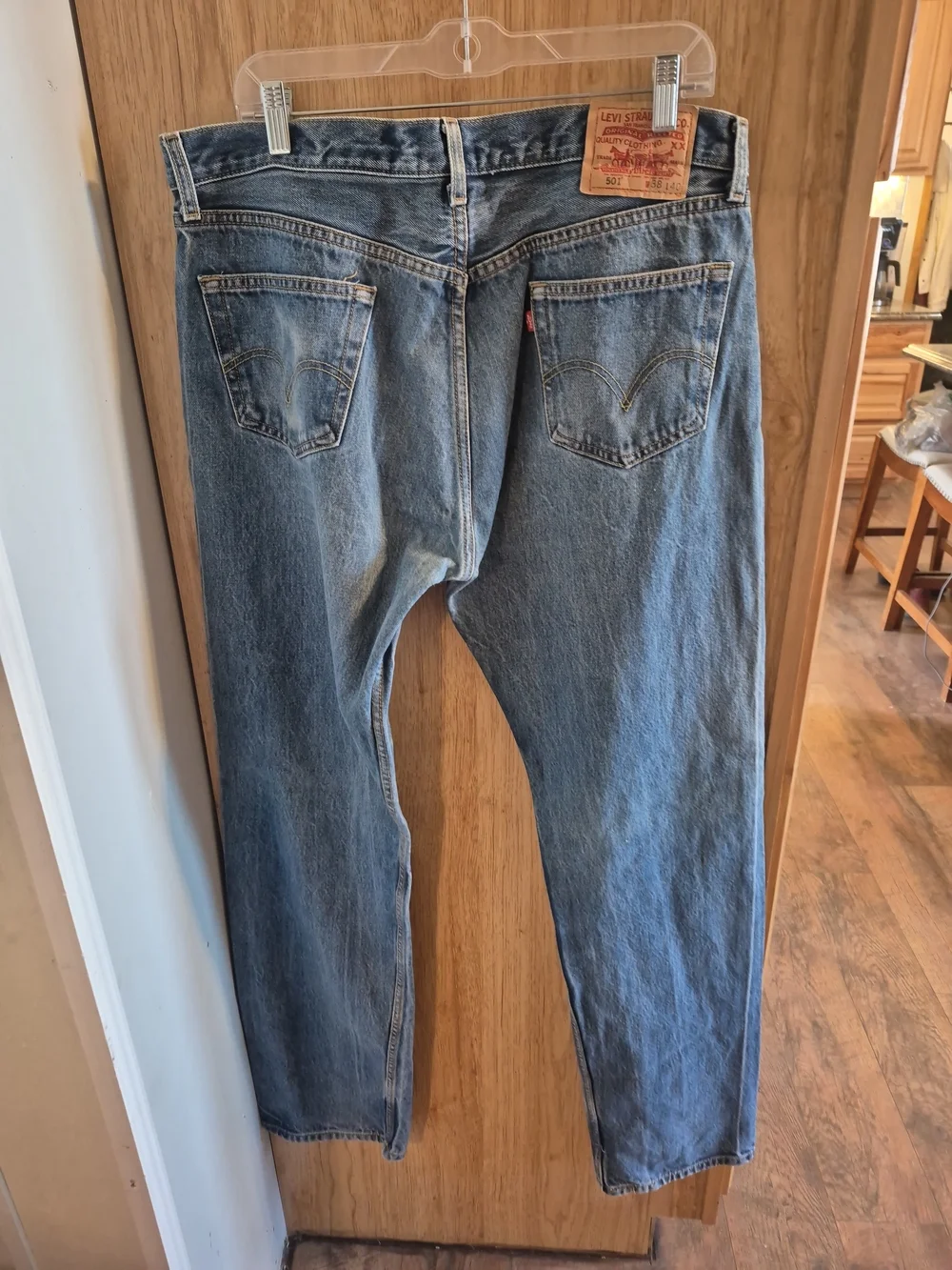Levi's 501 Straight Jeans in light blue denim
